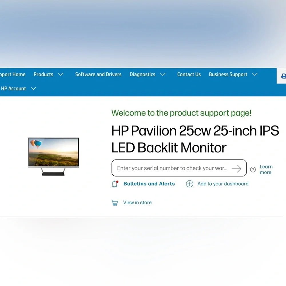 HP Monitor 25”. Gaming and office use. Mint condition. Tested.